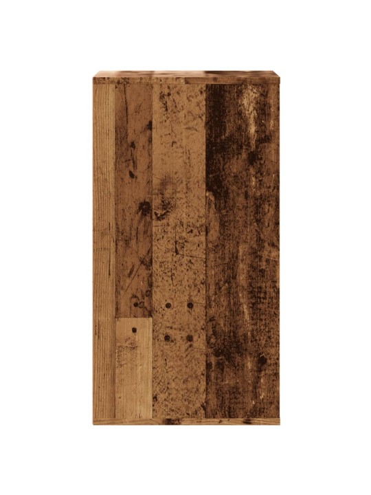 Rohová zásuvková komoda old wood 40x41x76 cm kompozitní dřevo