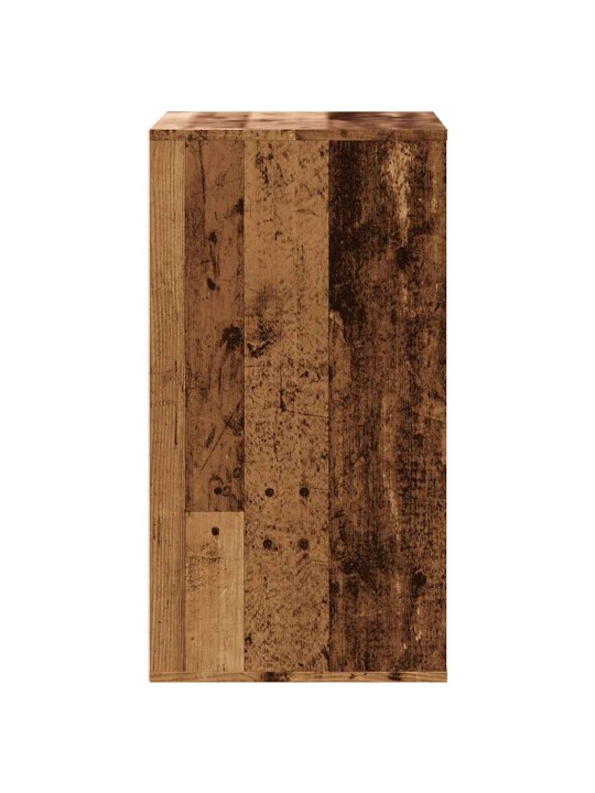 Rohová zásuvková komoda old wood 60x41x76 cm kompozitní dřevo