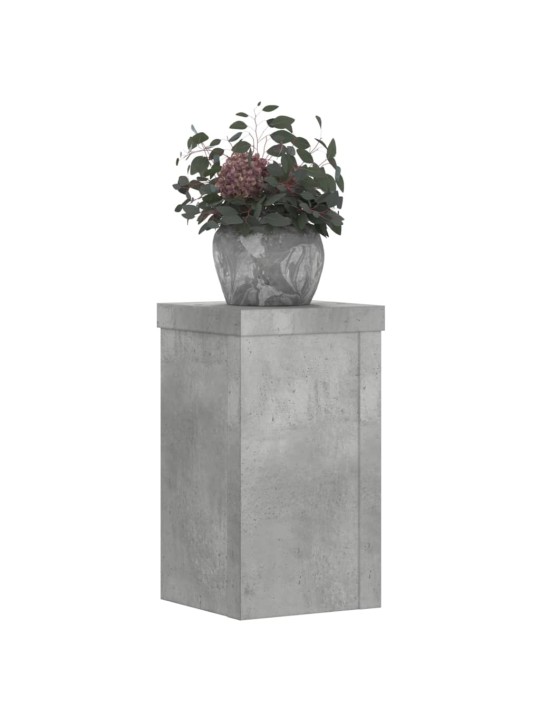 Stojany na rostliny 2 ks betonově šedé 10 x 10 x 18 cm kompozit