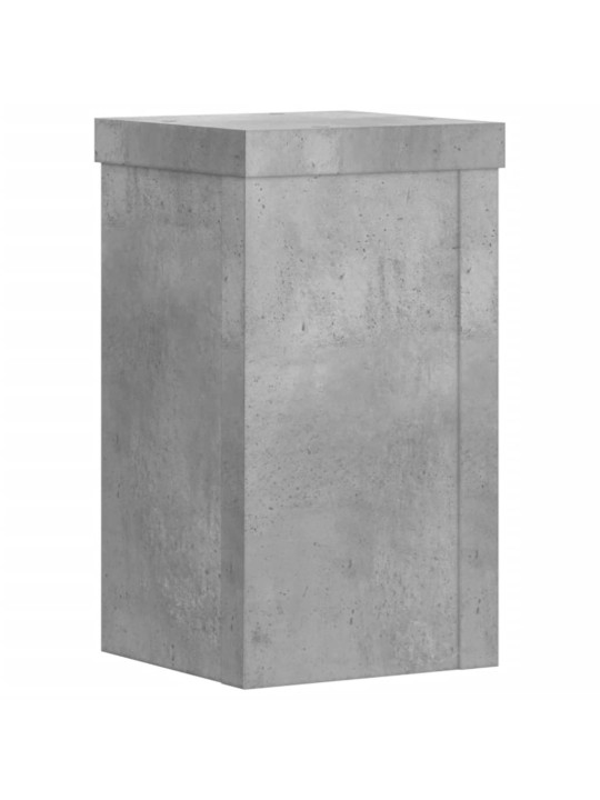 Stojany na rostliny 2 ks betonově šedé 10 x 10 x 18 cm kompozit