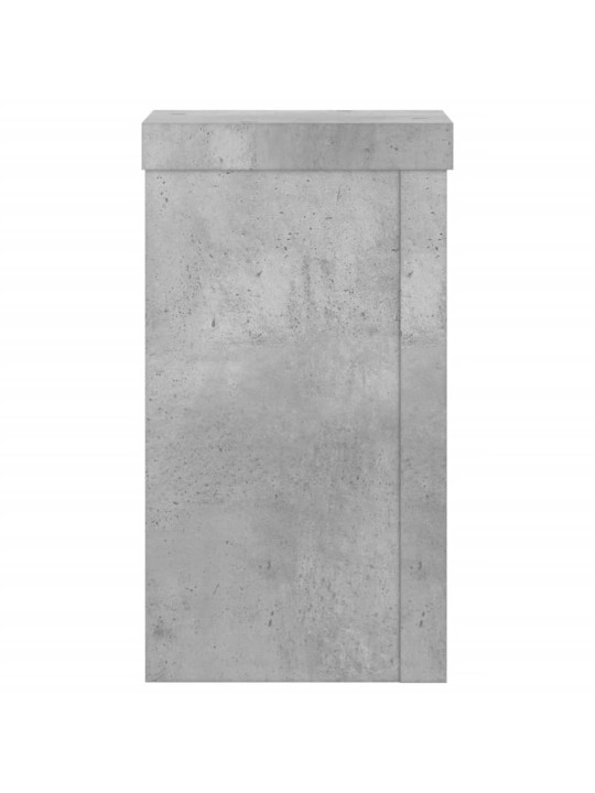 Stojany na rostliny 2 ks betonově šedé 10 x 10 x 18 cm kompozit