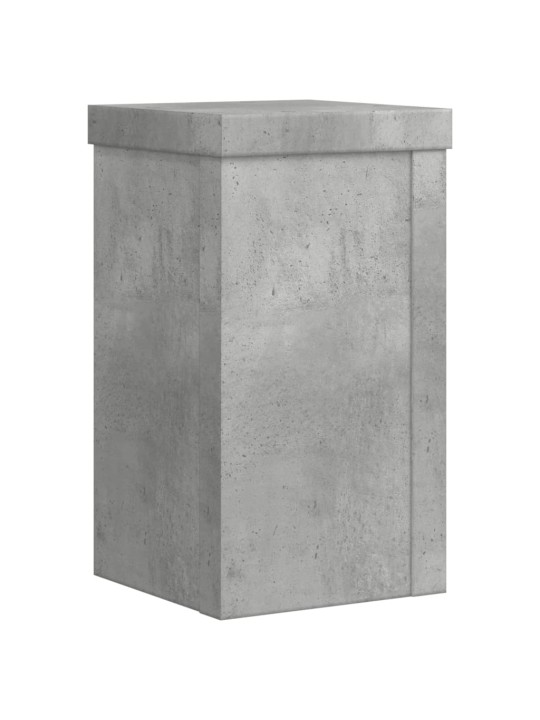 Stojany na rostliny 2 ks betonově šedé 10 x 10 x 18 cm kompozit