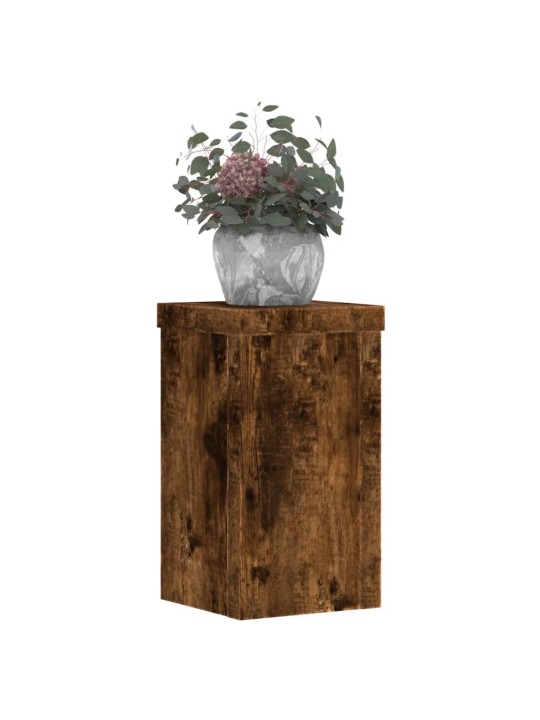Stojany na rostliny 2 ks kouřový dub 10 x 10 x 18 cm kompozit