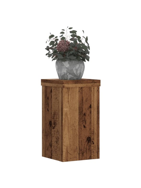 Stojany na rostliny 2 ks old wood 10x10x18 cm kompozitní dřevo