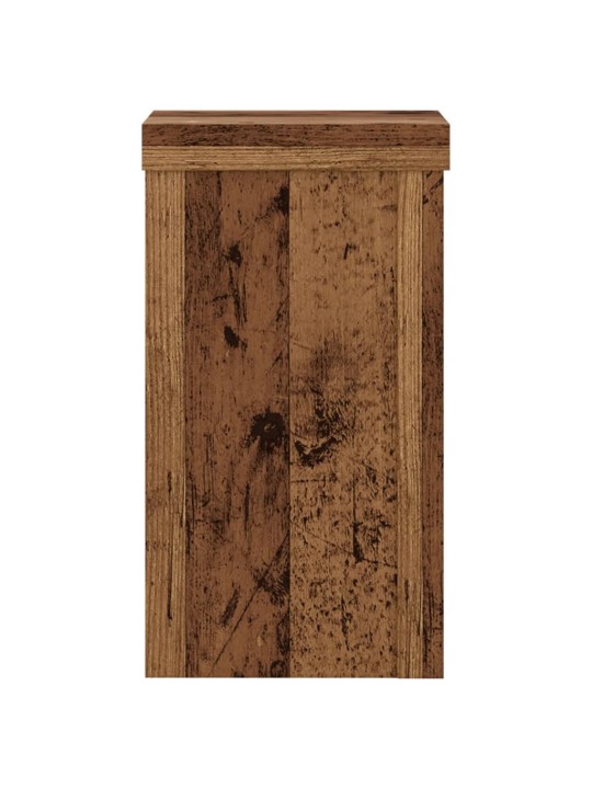 Stojany na rostliny 2 ks old wood 10x10x18 cm kompozitní dřevo