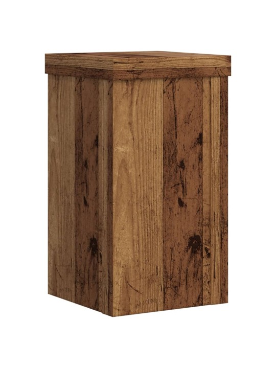 Stojany na rostliny 2 ks old wood 10x10x18 cm kompozitní dřevo