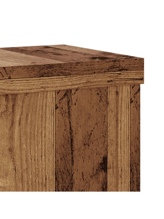 Stojany na rostliny 2 ks old wood 10x10x18 cm kompozitní dřevo