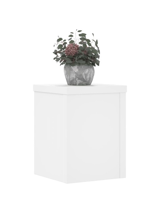 Stojany na rostliny 2 ks bílé 15 x 15 x 20 cm kompozitní dřevo