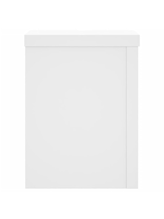 Stojany na rostliny 2 ks bílé 15 x 15 x 20 cm kompozitní dřevo