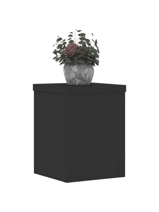 Stojany na rostliny 2 ks černé 15 x 15 x 20 cm kompozitní dřevo