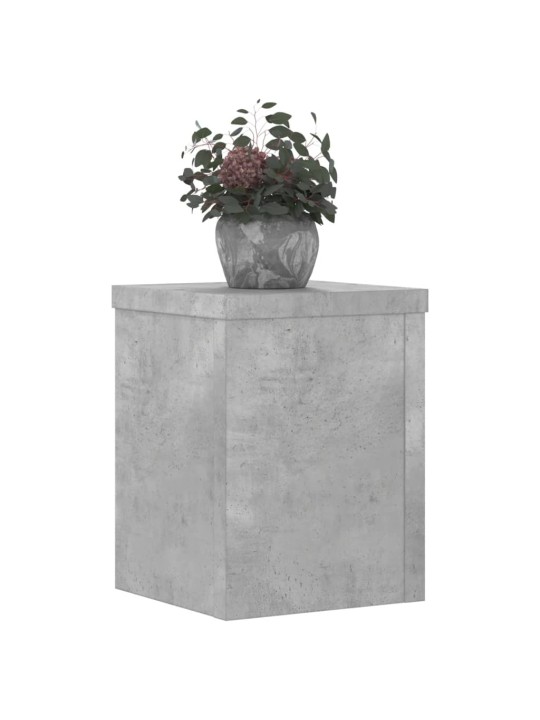 Stojany na rostliny 2 ks betonově šedé 15 x 15 x 20 cm kompozit