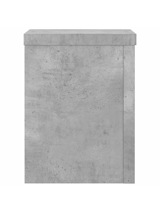 Stojany na rostliny 2 ks betonově šedé 15 x 15 x 20 cm kompozit