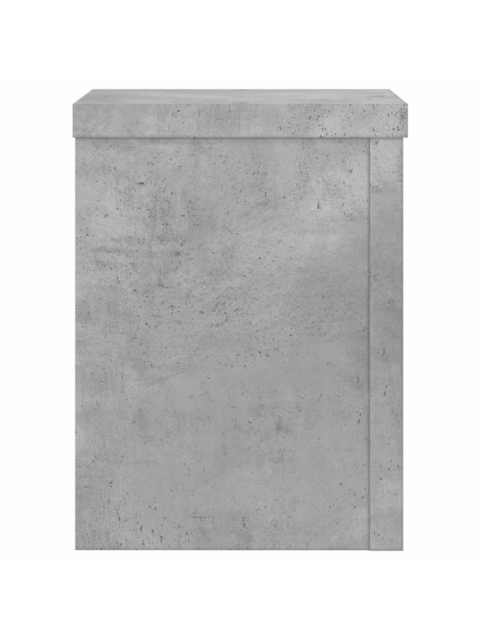 Stojany na rostliny 2 ks betonově šedé 15 x 15 x 20 cm kompozit
