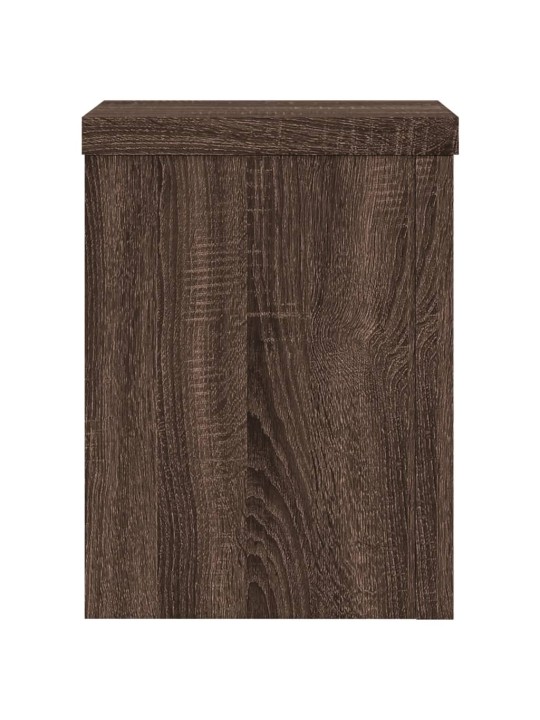 Stojany na rostliny 2 ks hnědý dub 15x15x20 cm kompozitní dřevo