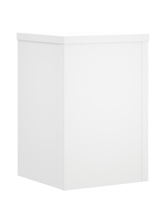 Stojany na rostliny 2 ks bílé 20 x 20 x 30 cm kompozitní dřevo