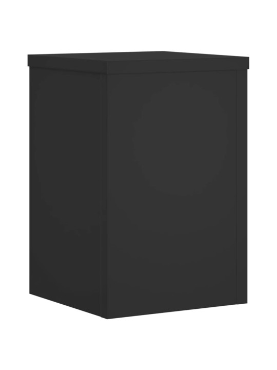 Stojany na rostliny 2 ks černé 20 x 20 x 30 cm kompozitní dřevo