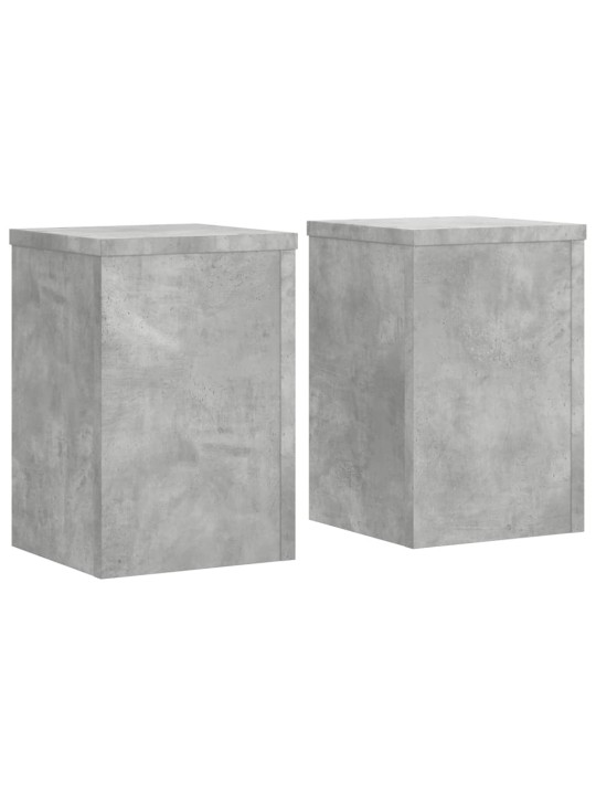 Stojany na rostliny 2 ks betonově šedé 20 x 20 x 30 cm kompozit