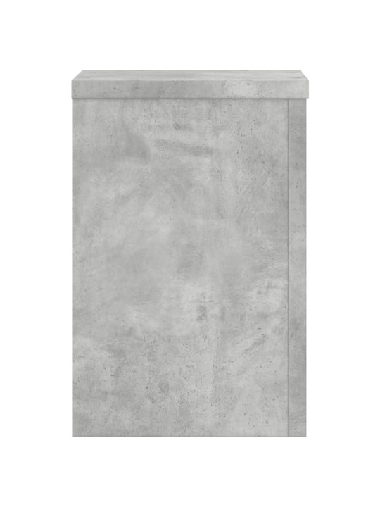 Stojany na rostliny 2 ks betonově šedé 20 x 20 x 30 cm kompozit
