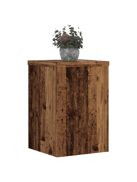 Stojany na rostliny 2 ks old wood 20x20x30 cm kompozitní dřevo