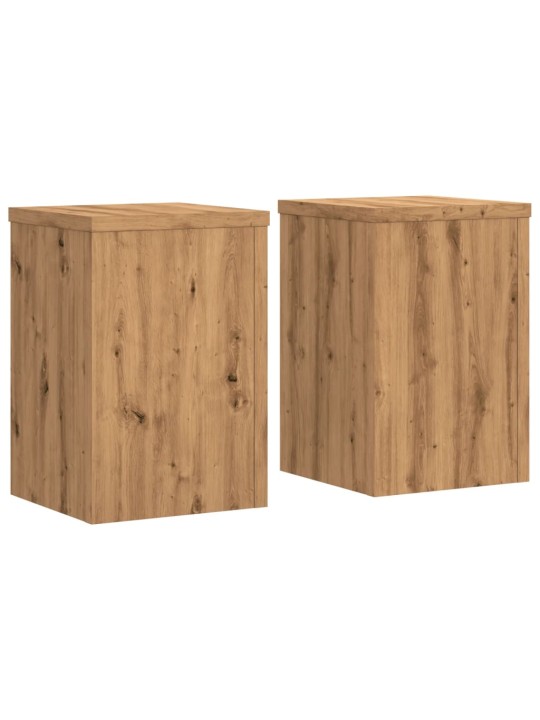 Stojany na rostliny 2 ks dub artisan 20 x 20 x 30 cm kompozit