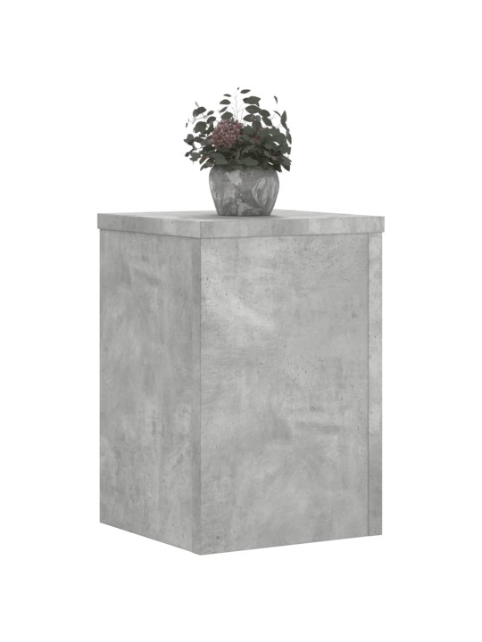 Stojany na rostliny 2 ks betonově šedé 25 x 25 x 35 cm kompozit