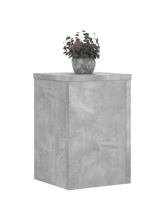 Stojany na rostliny 2 ks betonově šedé 25 x 25 x 35 cm kompozit