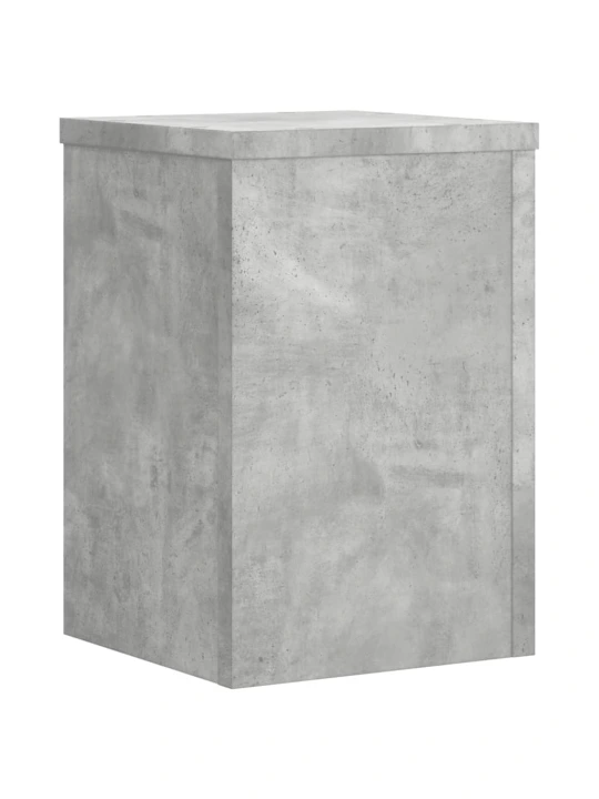 Stojany na rostliny 2 ks betonově šedé 25 x 25 x 35 cm kompozit