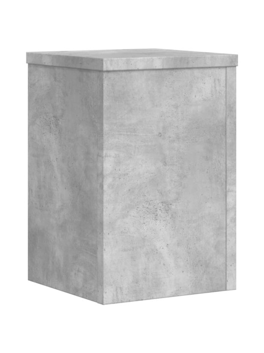 Stojany na rostliny 2 ks betonově šedé 25 x 25 x 35 cm kompozit