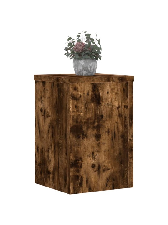 Stojany na rostliny 2 ks kouřový dub 25 x 25 x 35 cm kompozit