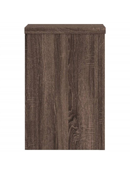 Stojany na rostliny 2 ks hnědý dub 25x25x35 cm kompozitní dřevo