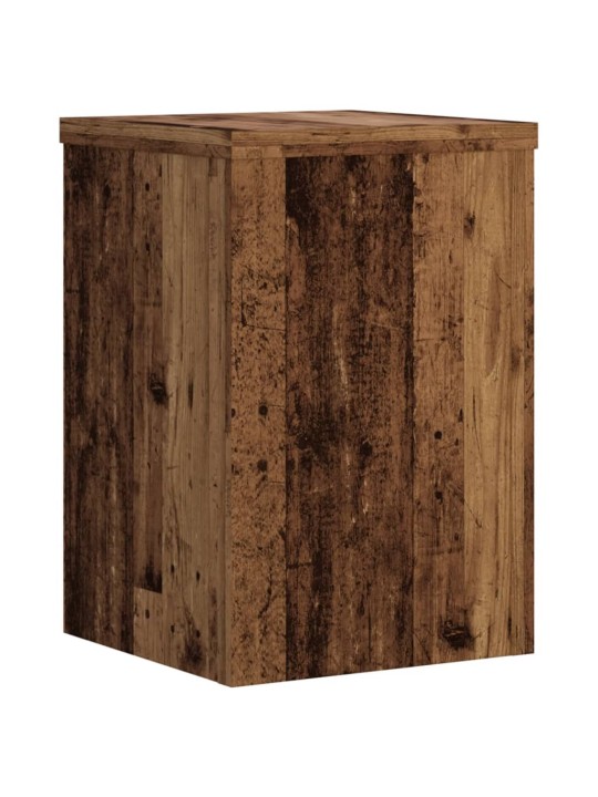 Stojany na rostliny 2 ks old wood 25x25x35 cm kompozitní dřevo