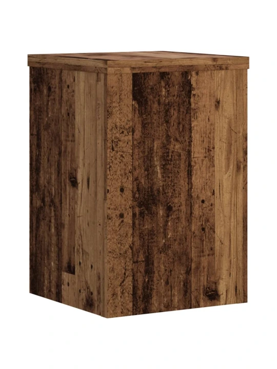 Stojany na rostliny 2 ks old wood 25x25x35 cm kompozitní dřevo