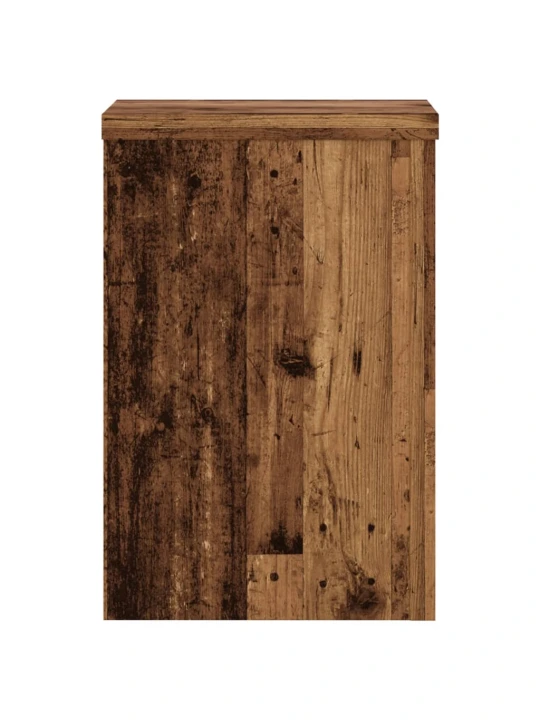 Stojany na rostliny 2 ks old wood 25x25x35 cm kompozitní dřevo