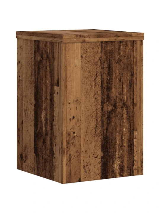 Stojany na rostliny 2 ks old wood 25x25x35 cm kompozitní dřevo