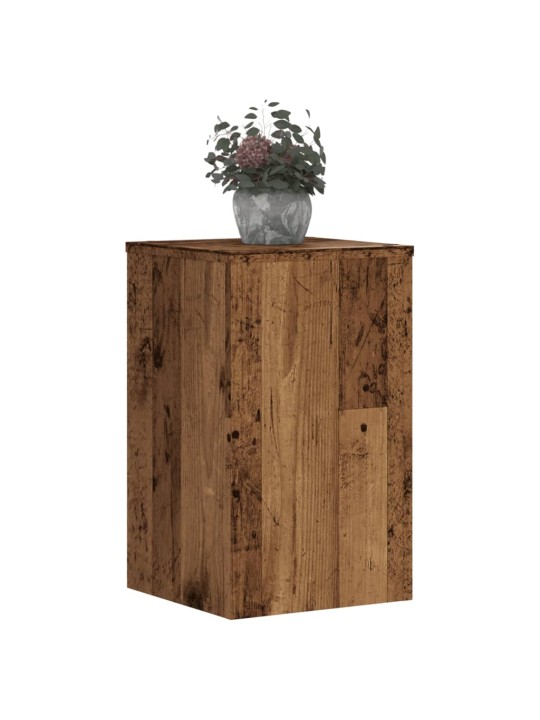 Stojany na rostliny 2 ks old wood 30x30x50 cm kompozitní dřevo