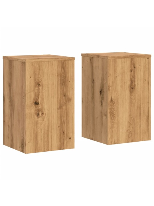 Stojany na rostliny 2 ks dub artisan 30 x 30 x 50 cm kompozit