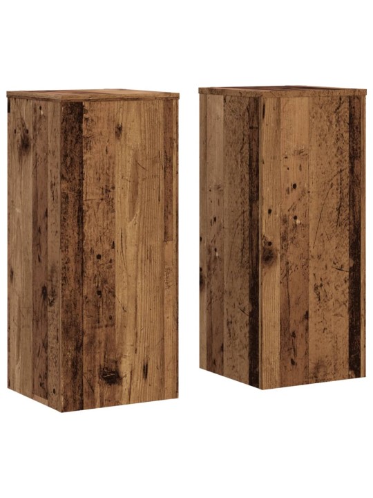 Stojany na rostliny 2 ks old wood 30x30x70 cm kompozitní dřevo