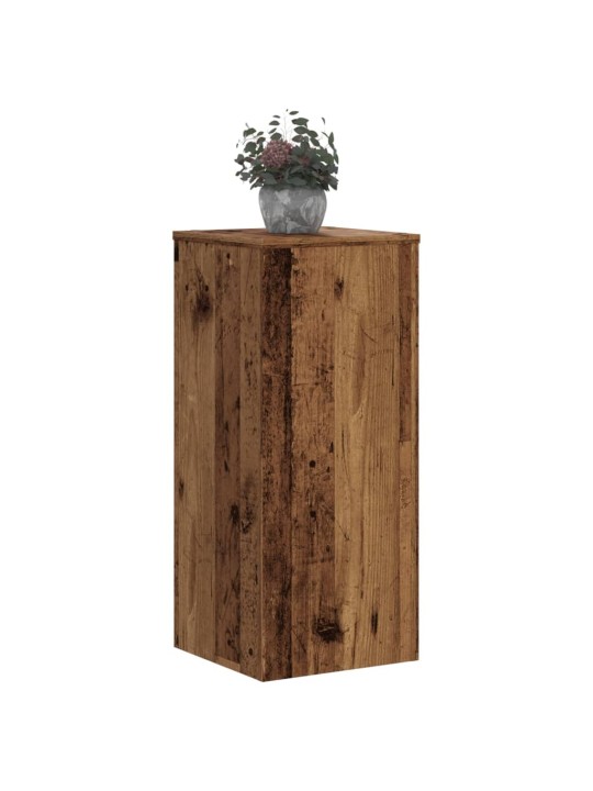 Stojany na rostliny 2 ks old wood 30x30x70 cm kompozitní dřevo