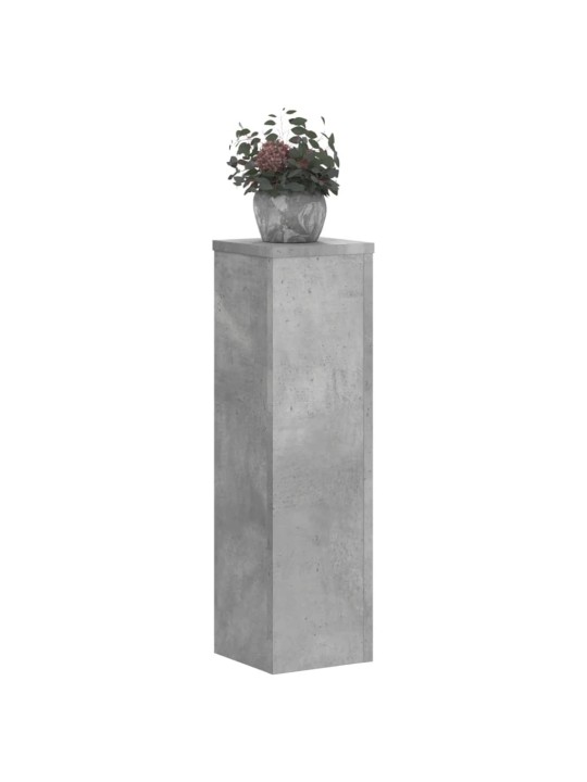 Stojany na rostliny 2 ks betonově šedé 17 x 17 x 60 cm kompozit