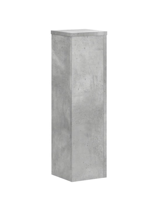 Stojany na rostliny 2 ks betonově šedé 17 x 17 x 60 cm kompozit