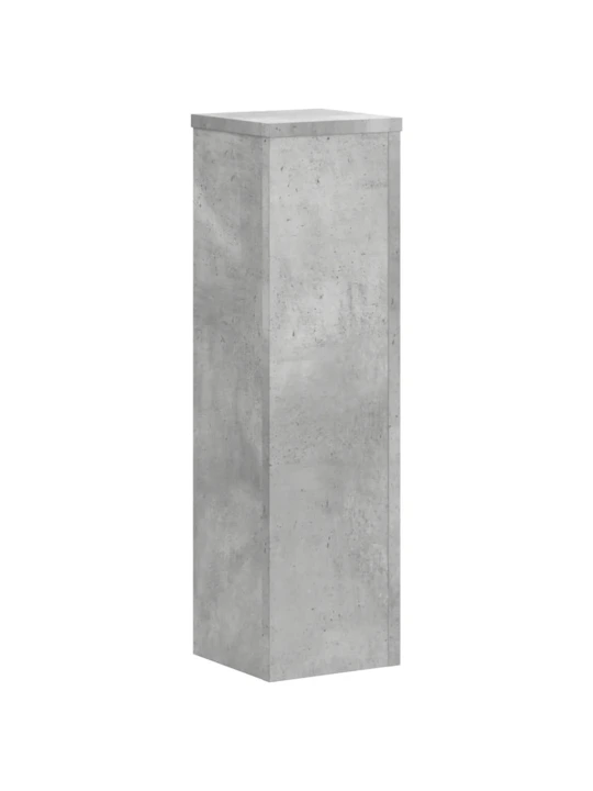 Stojany na rostliny 2 ks betonově šedé 17 x 17 x 60 cm kompozit