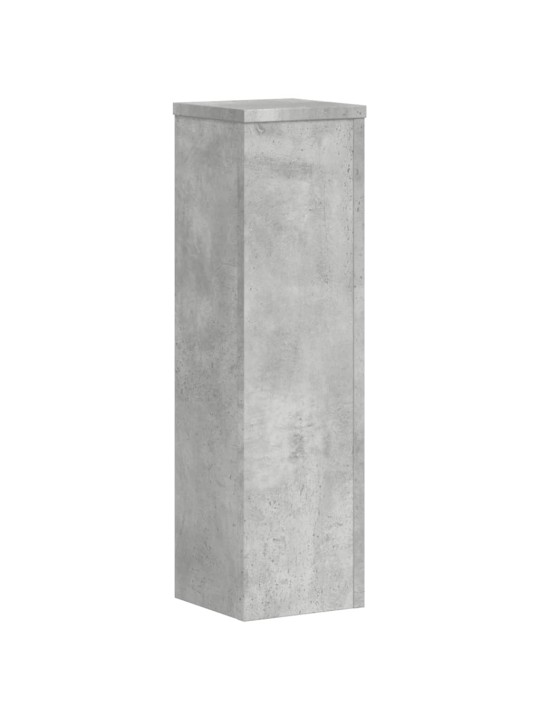 Stojany na rostliny 2 ks betonově šedé 17 x 17 x 60 cm kompozit