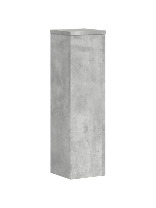 Stojany na rostliny 2 ks betonově šedé 17 x 17 x 60 cm kompozit