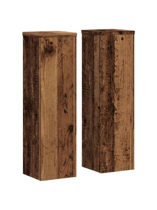 Stojany na rostliny 2 ks old wood 17x17x60 cm kompozitní dřevo