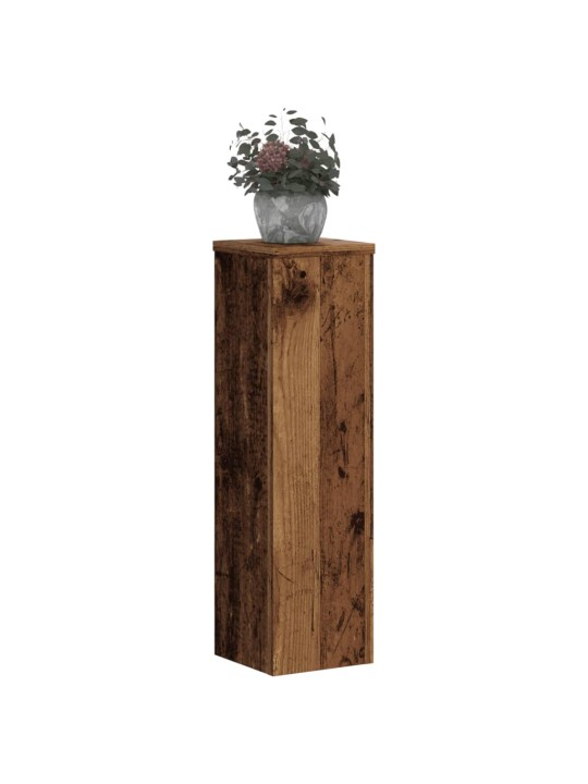 Stojany na rostliny 2 ks old wood 17x17x60 cm kompozitní dřevo