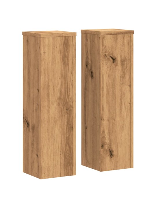 Stojany na rostliny 2 ks dub artisan 17 x 17 x 60 cm kompozit