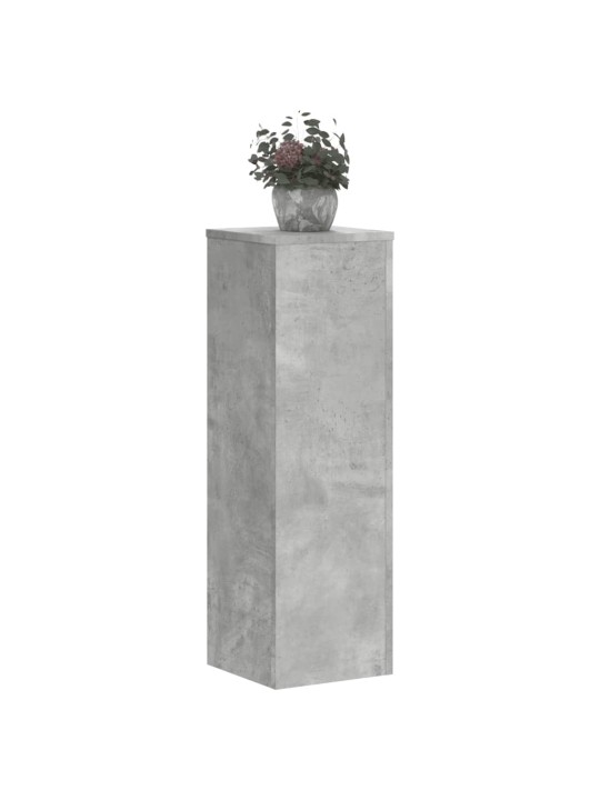 Stojany na rostliny 2 ks betonově šedé 25 x 25 x 80 cm kompozit