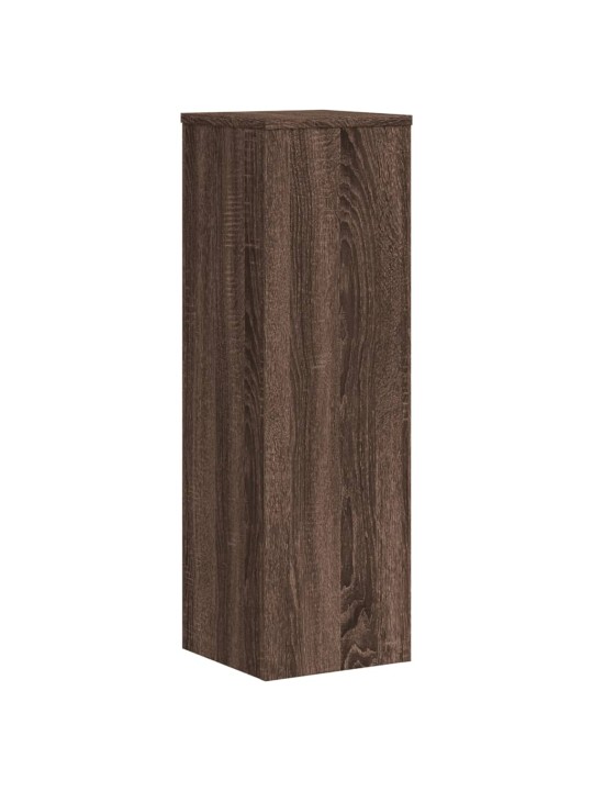 Stojany na rostliny 2 ks hnědý dub 25x25x80 cm kompozitní dřevo