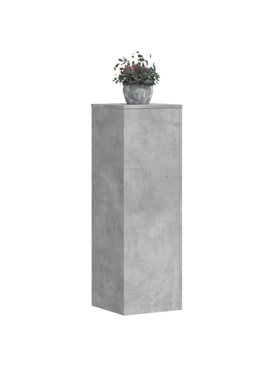 Stojan na rostliny betonově šedý 33x33x100 cm kompozitní dřevo