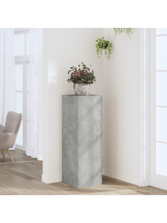 Stojan na rostliny betonově šedý 33x33x100 cm kompozitní dřevo